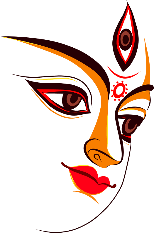 Maa Durga Illustration PNG