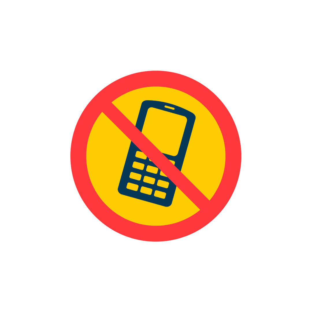 No Mobile Phone Allowed Sign