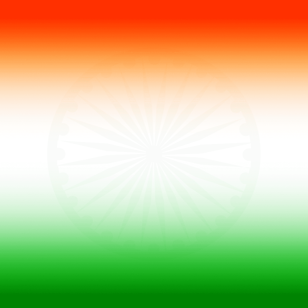 Soft Indian Tricolor Gradient Background with Ashoka Chakra