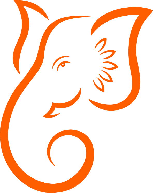 Orange Lord Ganesh PNG