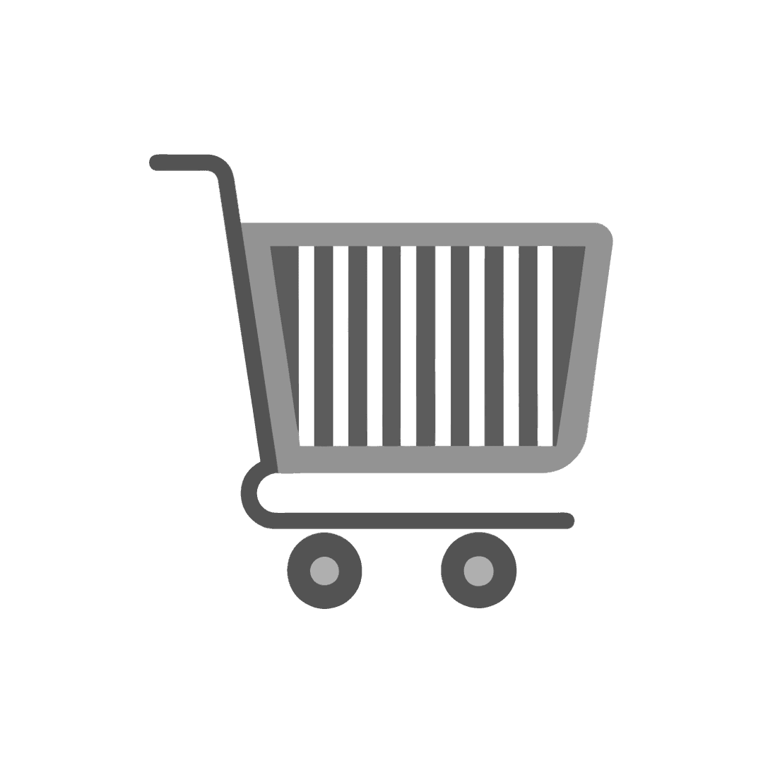 Grey Shopping Cart Icon