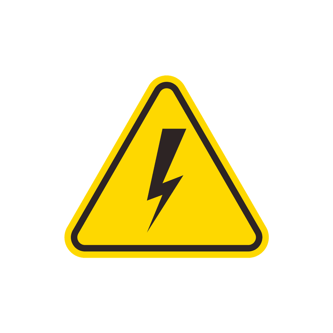 High Voltage Electrical Hazard Icon