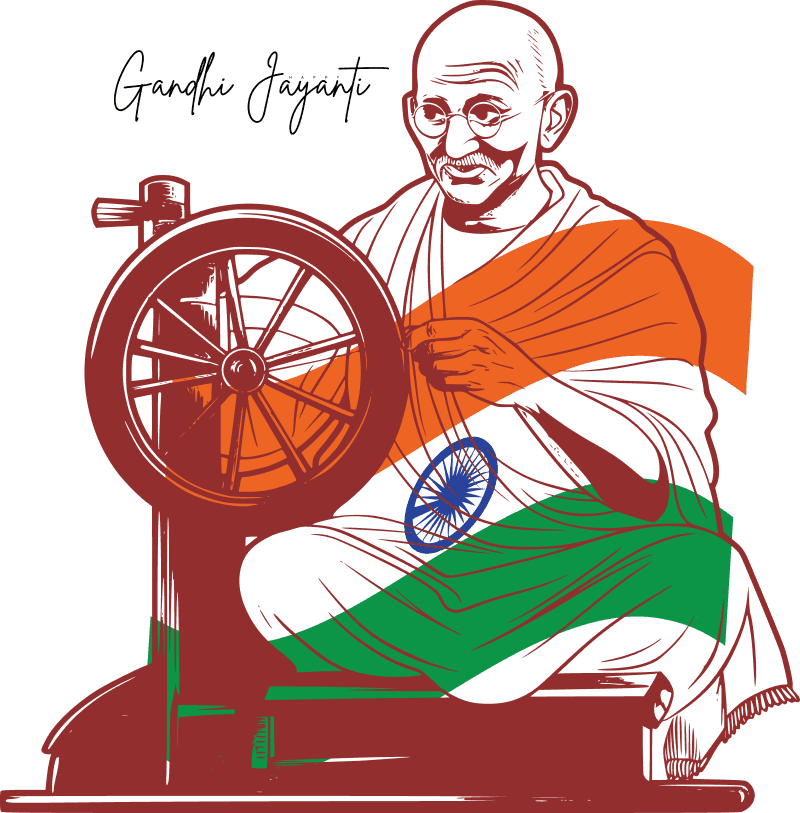 Mahatma Gandhi Artistic Sketch