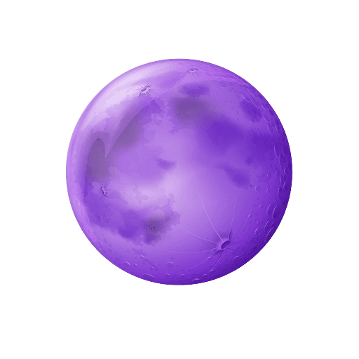 Aesthetic Purple Full Moon PNG
