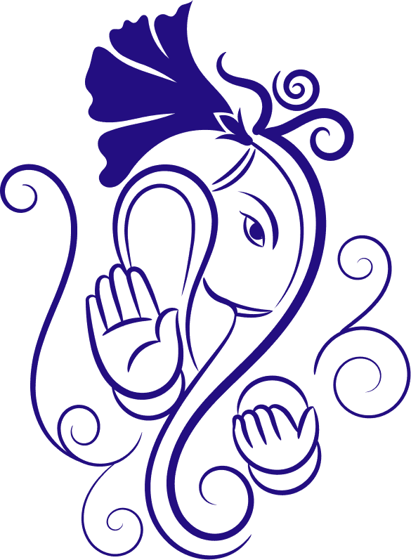 Dark Blue Ganesh PNG