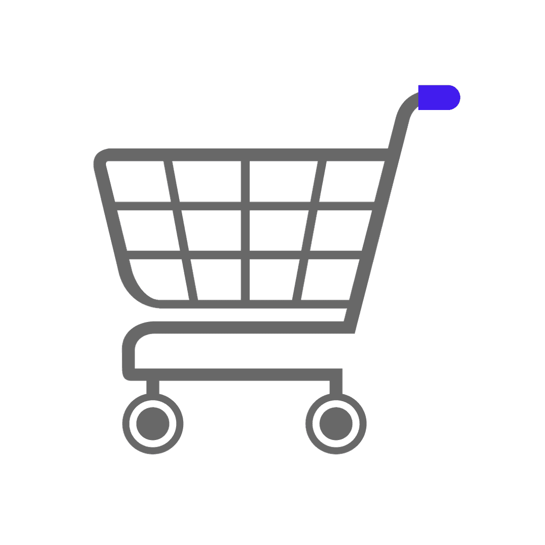 Linear Wireframe Shopping Cart Icon