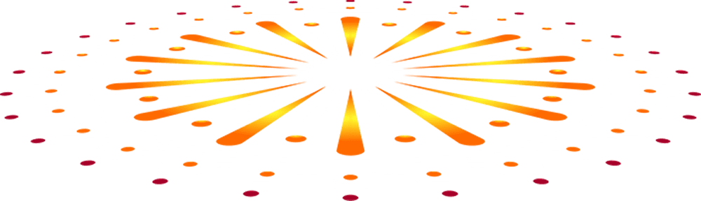 Glowing Circular Festival Rays PNG